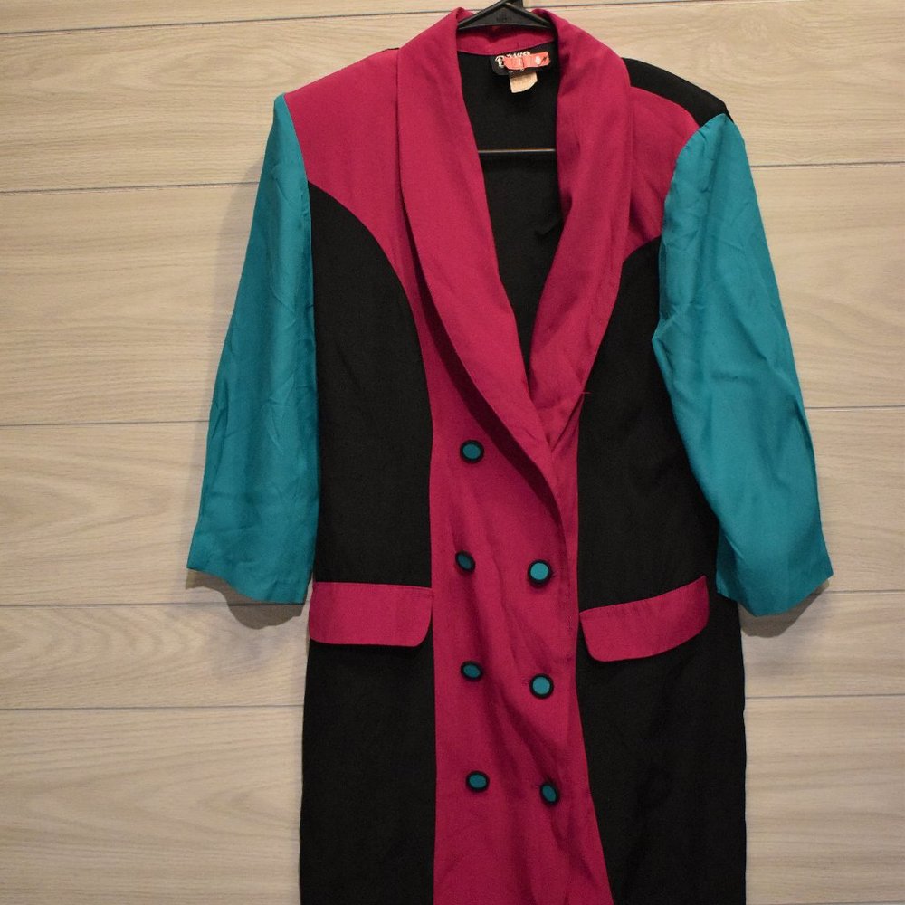 Dawn Joy Fashions 9-10 Neon Vintage Dress
